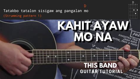 Kahit Ayaw Mo Na Chords .
